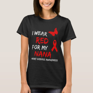 Camiseta Sensibilização Para Doenças Cardíacas Eu Visto Ver