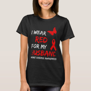 Camiseta Sensibilização Para Doenças Cardíacas Eu Visto Ver