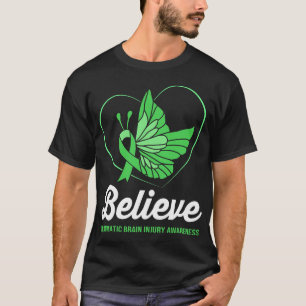 Camiseta Sensibilização para lesões cerebrais na borboleta
