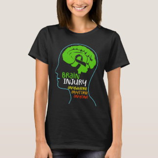 Camiseta Sensibilização para lesões cerebrais TBI em qualqu