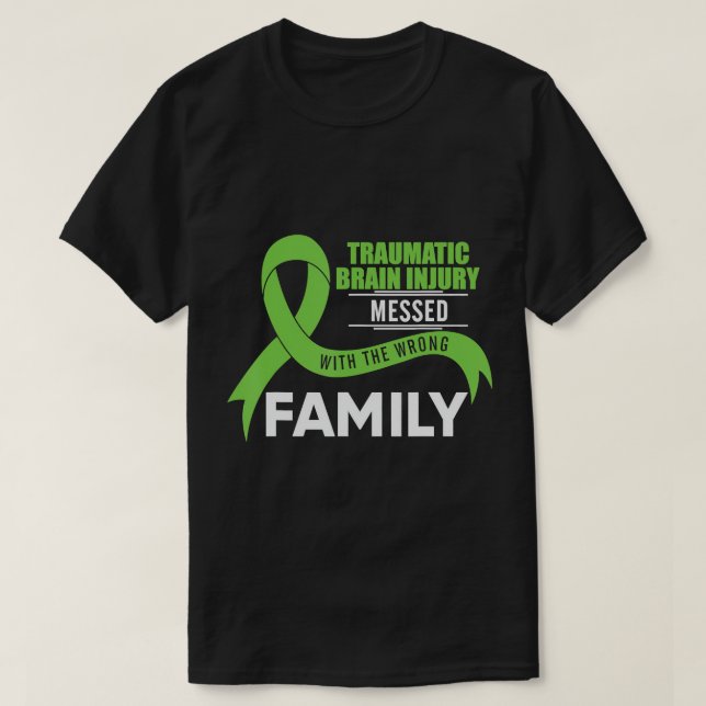 Camiseta Sensibilização para lesões cerebrais traumáticas m (Frente do Design)
