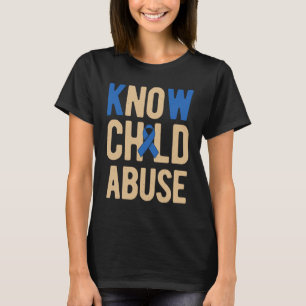 Camiseta Sensibilização para o abuso de crianças