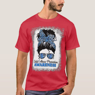 Camiseta Sensibilização para o abuso de crianças Leopardo s