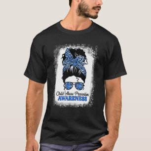 Camiseta Sensibilização para o abuso de crianças Leopardo s