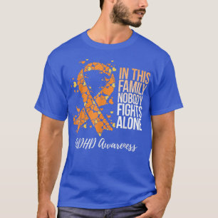 Camiseta Sensibilização para o ADHD do Suporte da Família