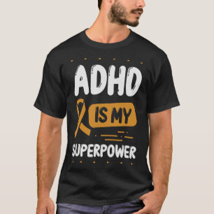 Camiseta Sensibilização para o ADHD é o meu grande distúrbi