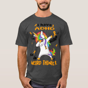 Camiseta Sensibilização para o ADHD Engraçado Eu tenho o AD