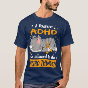 Camiseta Sensibilização para o ADHD Eu tenho o ADHD ix27m a