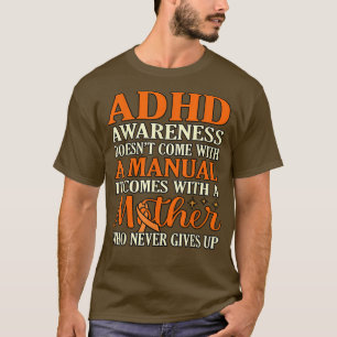 Camiseta Sensibilização para o ADHD vem com a Faixa de Fita