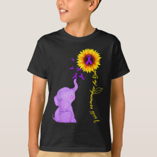Camiseta Sensibilização para o Alzheimer de girassol
