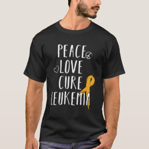 Camiseta Sensibilização para o amor à paz leucemia