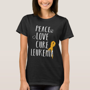 Camiseta Sensibilização para o amor à paz leucemia