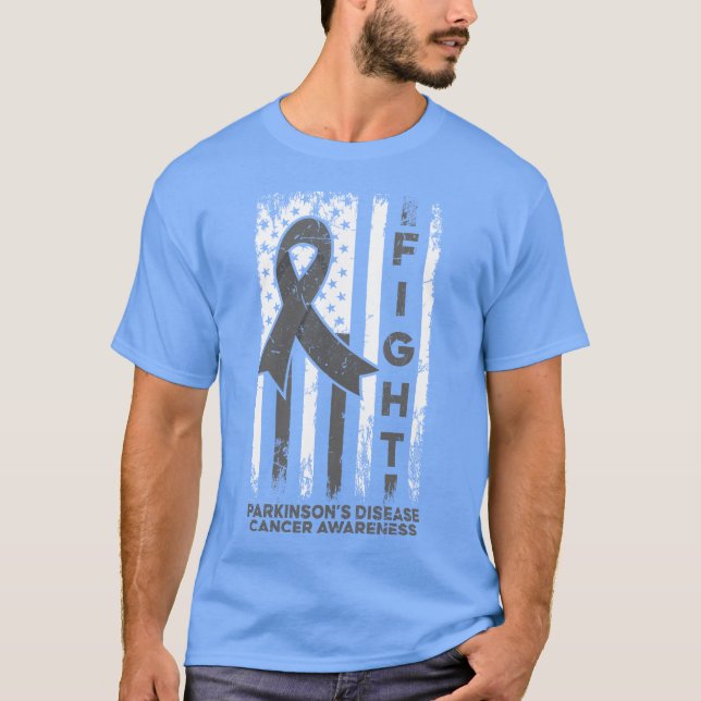 Camiseta Sensibilização para o cancer da doença de Parkinso (Frente)