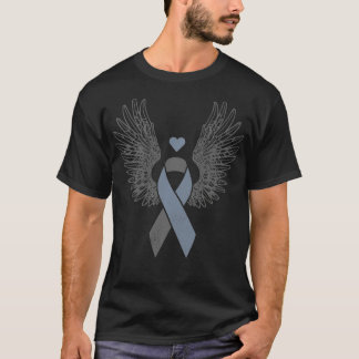 Camiseta Sensibilização para o cancer da fita de cinza alad
