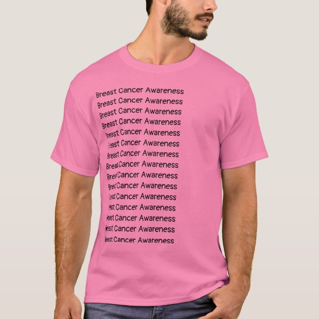 Camiseta Sensibilização para o cancer da mama (Frente)