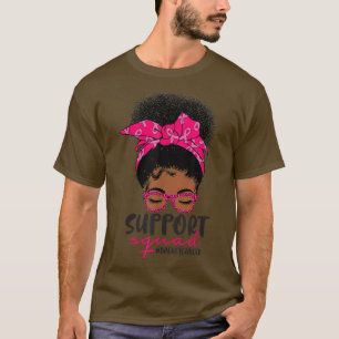 Camiseta Sensibilização para o Cancer da Mama Apoio a Mulhe