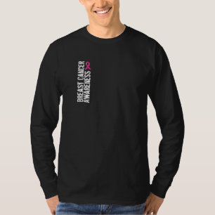 Camiseta "Sensibilização para o Cancer da Mama" Capa Long