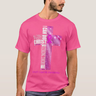 Camiseta Sensibilização para o Cancer da Mama Friso Cristão
