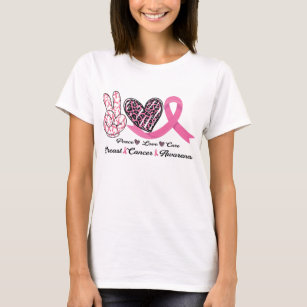 Camiseta Sensibilização para o Cancer da Mama Friso Rosa Fr