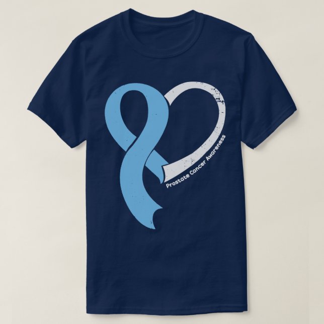 Camiseta Sensibilização para o Cancer da próstata Esperam a (Frente do Design)