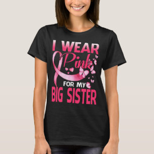Camiseta Sensibilização para o Cancer de Mama Eu Visto Rosa