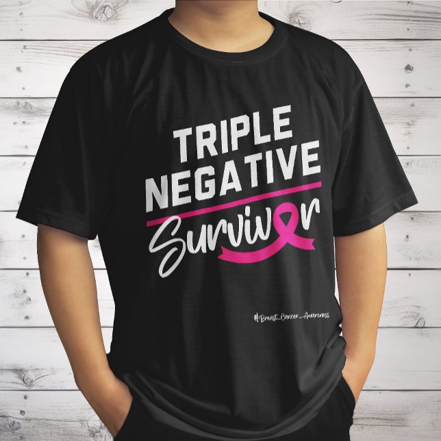 Camiseta Sensibilização para o Cancer de Sobrevivência Nega (Criador carregado)