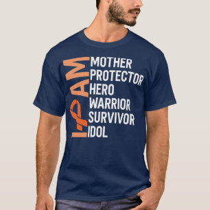 Camiseta Sensibilização para o Cancer Eu sou o guerreiro-mã
