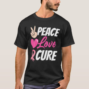 Camiseta Sensibilização para o Cancer Fia cor-de-rosa para 
