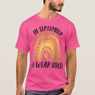Camiseta Sensibilização para o Cancer infantil Em setembro