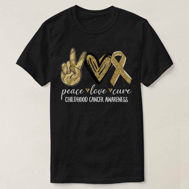 Camiseta sensibilização para o cancer na infância 194 (Frente do Design)