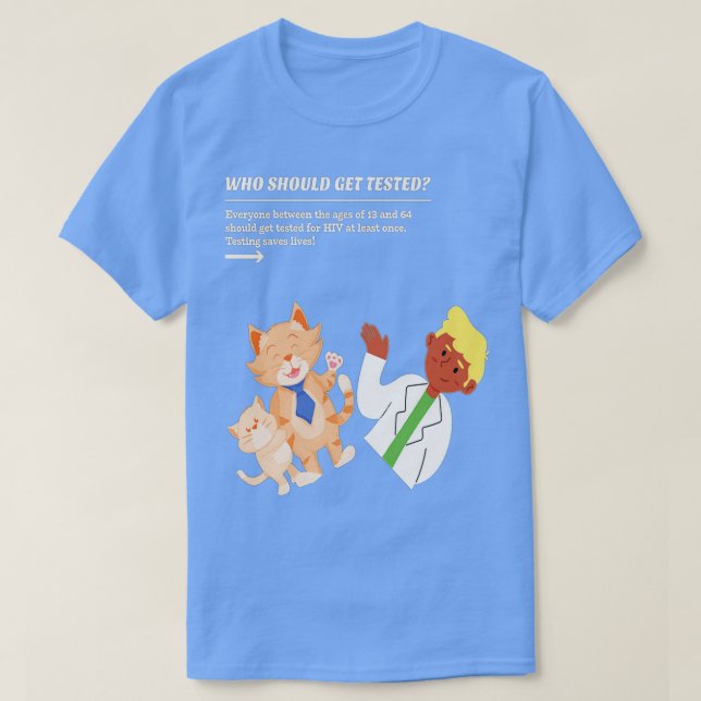 Camiseta Sensibilização para o Dia Mundial da SIDA  (Frente do Design)