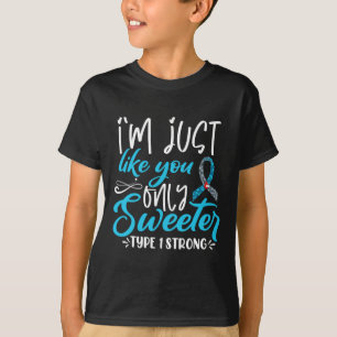 Camiseta Sensibilização para o diabetes nas crianças do T1d