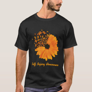 Camiseta Sensibilização para o ferimento Laranja Friso de G