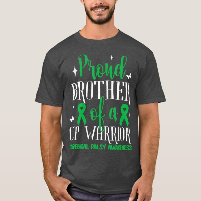 Camiseta Sensibilização para o Irmão Cerebral Orgulhoso (Frente)