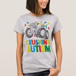 Camiseta Sensibilização para o Monstro Caminhão Esmagand