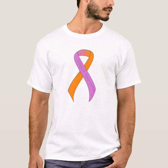 Camiseta Sensibilização para o suporte às orquídeas e às fi (Frente)