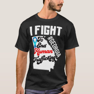 Camiseta Sensibilização para o tráfico de seres humanos Map