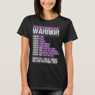 Camiseta Sensibilização Para Sobredosagem Eu Conheço Sobrev