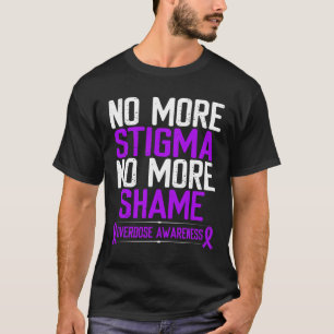 Camiseta Sensibilização Para Sobredosagem Não Mais Estigma 