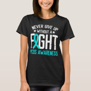 Camiseta Sensibilização PCOS para a luta contra a síndro