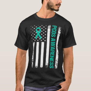 Camiseta Sensibilização PCOS Sinalizador do ovário poliquís