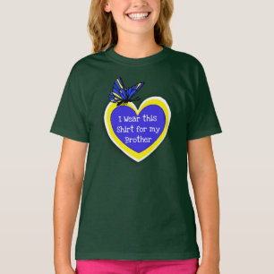 Camiseta SENSIBILIZAÇÃO SÍNDROME PARA BAIXO Vista isto para