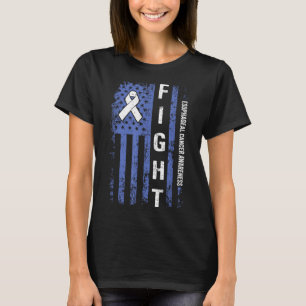 Camiseta Sensibilização sofisticada dos Canceres Esofagia d