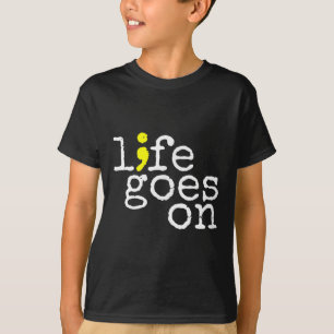 Camiseta Sensibilização Suicida A Vida Positiva Vai Em Semi