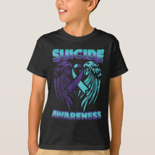 Camiseta Sensibilização Suicida Alas de Fita Prevenção Suic