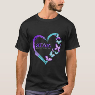 Camiseta Sensibilização suicida Ficar amanhã precisa de voc