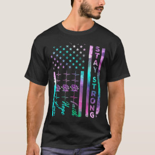 Camiseta Sensibilização suicida Mantenha-se forte angústia