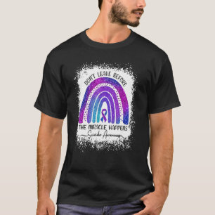 Camiseta Sensibilização suicida O Arco-Íris não sai antes d