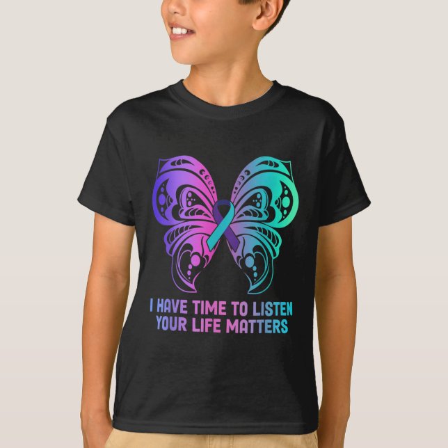 Camiseta Sensibilização Suicida Saúde Mental - Eu Tenho Tem (Frente)