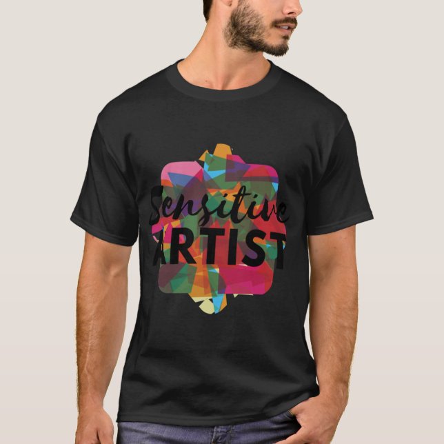 Camiseta Sensitive Artist funny (Frente)